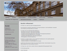 Tablet Screenshot of klingerschule.com