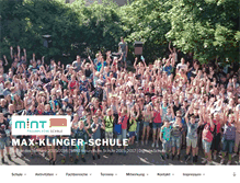 Tablet Screenshot of klingerschule.de